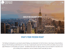 Tablet Screenshot of freedomroadtravel.com